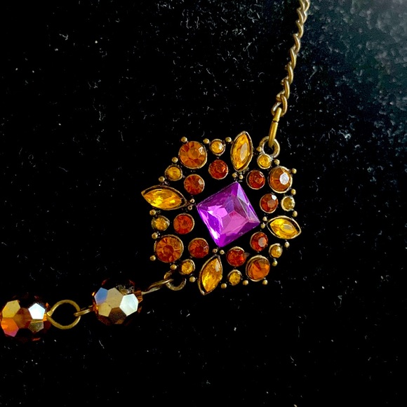 NWOT.  Local Artisan iridescent Crystal necklace. - Picture 2 of 4